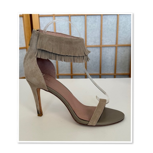 Joie Alek Fringe Ankle Strap Heels - Picture 5 of 10
